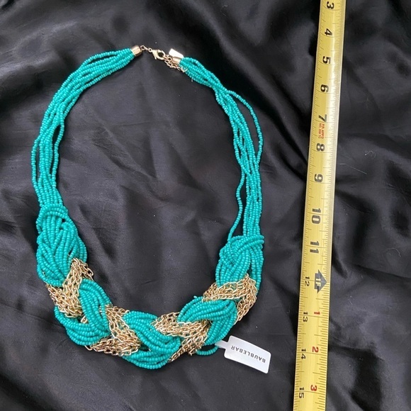 BAUBLEBAR turquoise rope braided necklace NWT - Picture 1 of 1